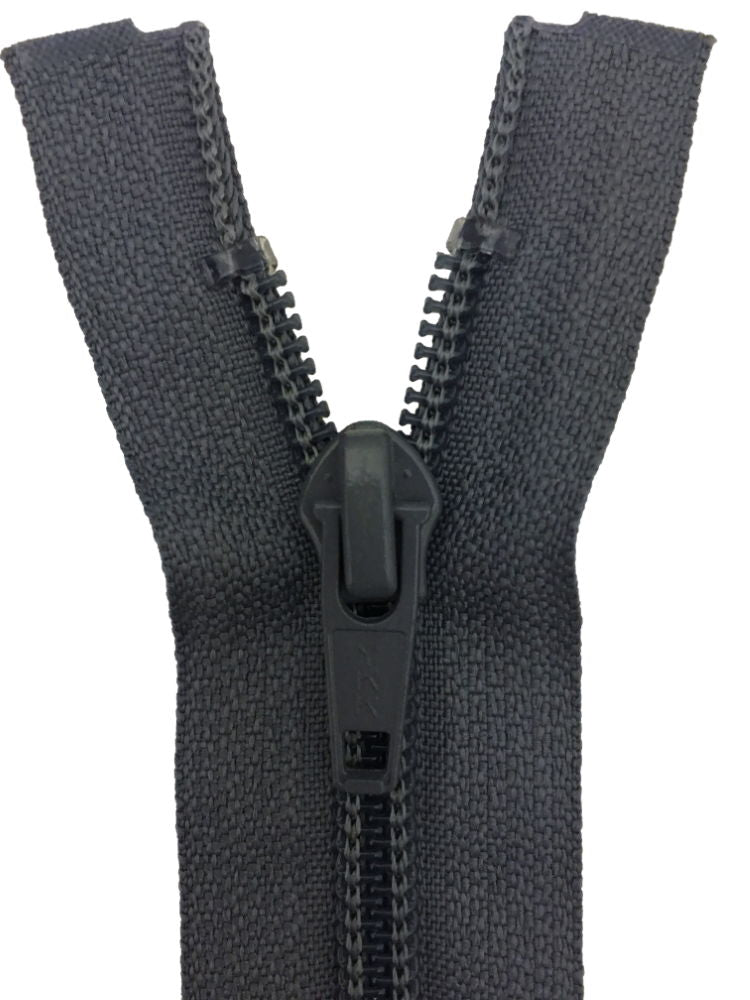 CN056-10-578 - YKK MED/W OPEN END ZIP 10 inch 25 cm 578 MID GREY