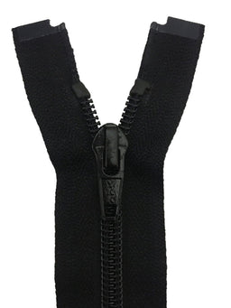 CN056-10-580 - YKK MED/W OPEN END ZIP 10 inch 25 cm 580 BLACK
