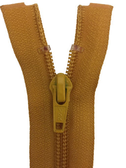 CN056-10-848 - YKK MED/W OPEN END ZIP 10 inch 25 cm 848 OLD GOLD