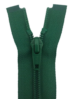 CN056-12-152 - YKK MED/W OPEN END ZIP 12 inch 30 cm 152 EMERALD