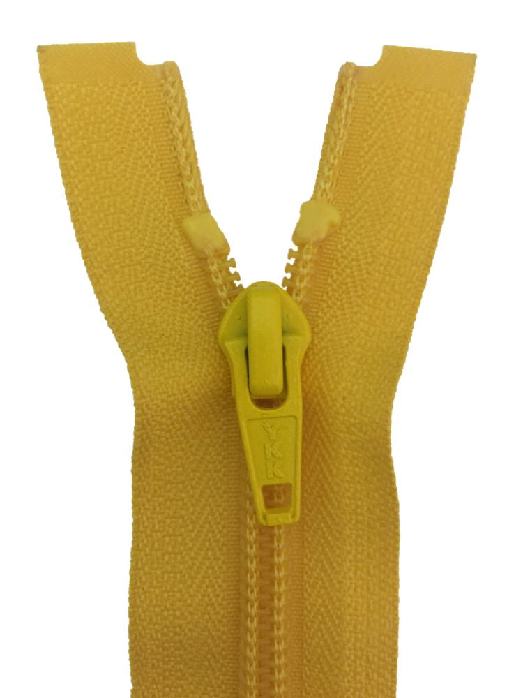 CN056-22-001 - YKK MED/W OPEN END ZIP 22 inch 56 cm 001 YELLOW