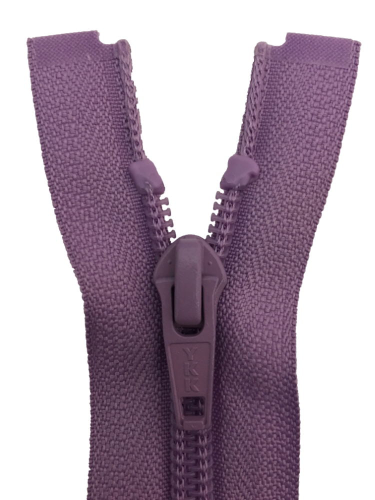 CN056-22-244 - YKK MED/W OPEN END ZIP 22 inch 56 cm 244 LILAC