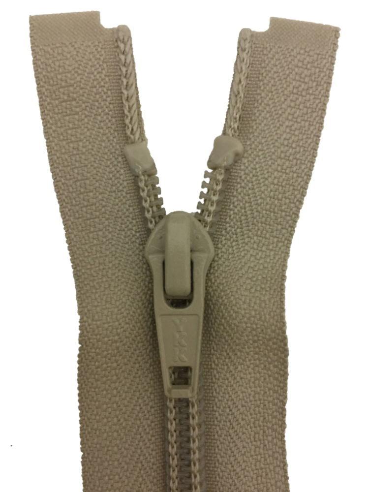 CN056-22-572 - YKK MED/W OPEN END ZIP 22 inch 56 cm 572 BEIGE