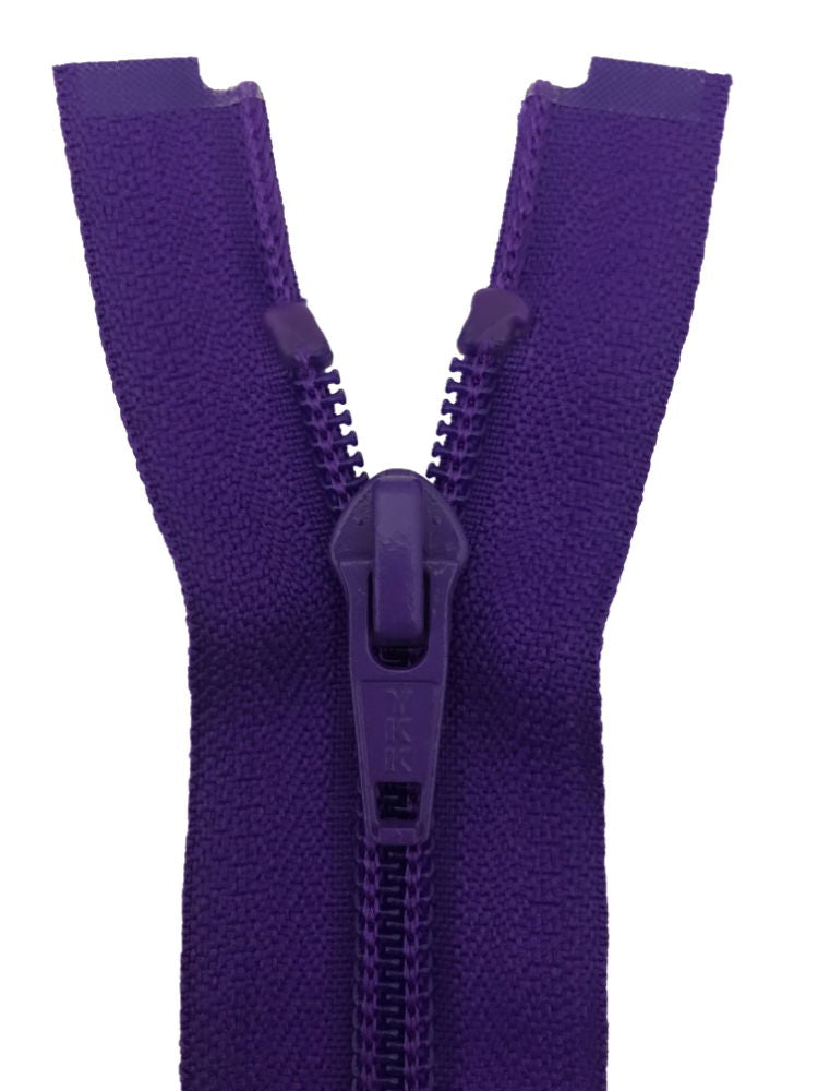 CN056-30-218 - YKK MED/W OPEN END ZIP 30 inch 76 cm 218 PURPLE