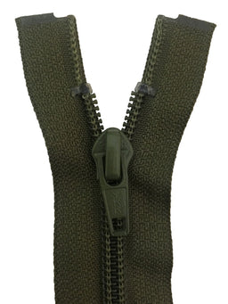 CN056-30-566 - YKK MED/W OPEN END ZIP 30 inch 76 cm 566 MOSS