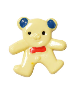 CN10-3 - BUTTONS- TEDDY (HAND PAINTED) COL 3 LEMON 26L