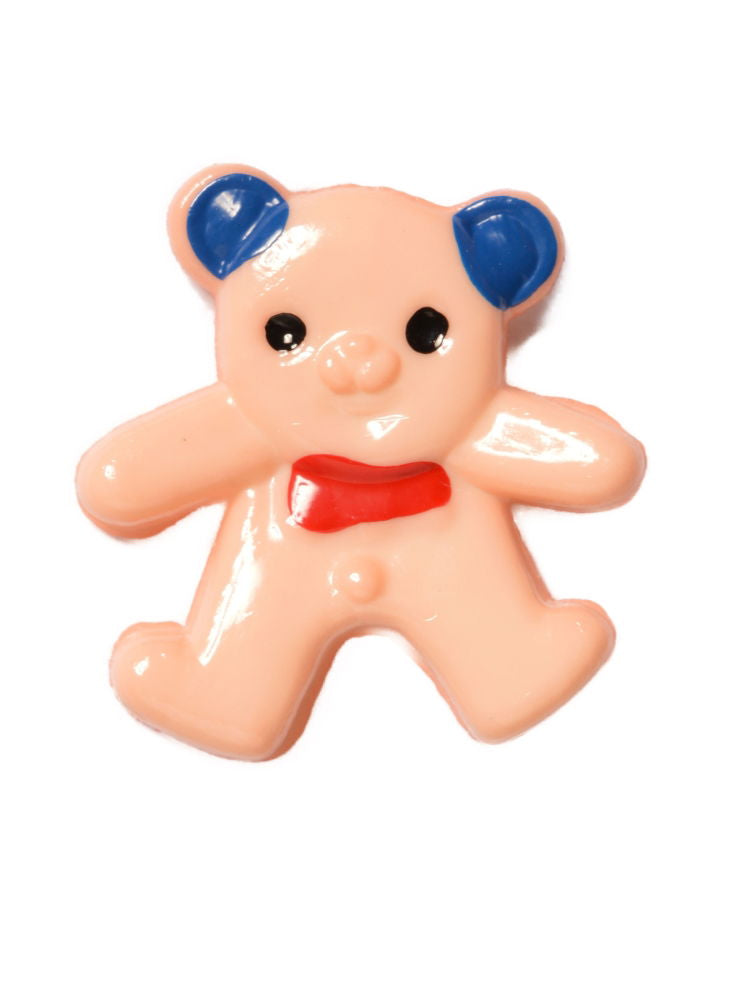 CN10-49 - BUTTONS- TEDDY (HAND PAINTED) COL 49 PEACH 26L
