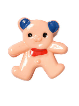 CN10-49 - BUTTONS- TEDDY (HAND PAINTED) COL 49 PEACH 26L