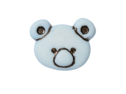 CN11-22 - BUTTONS- KOALA FACE(ETCHED) 22 LIGHT BLUE 24L