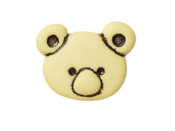 CN11-3 - BUTTONS- KOALA FACE(ETCHED) 3 YELLOW 24L
