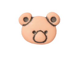 CN11-49 - BUTTONS- KOALA FACE(ETCHED) 49  PEACH 24L