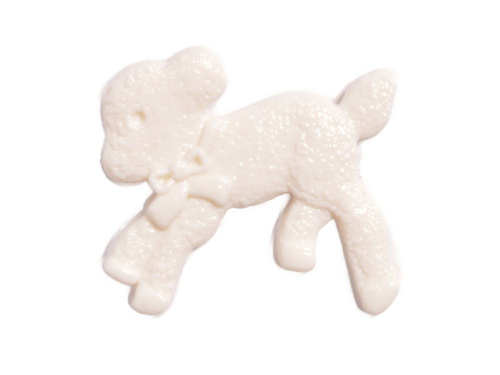 CN14-1 - BUTTONS- LAMB COL 1 WHITE 36L