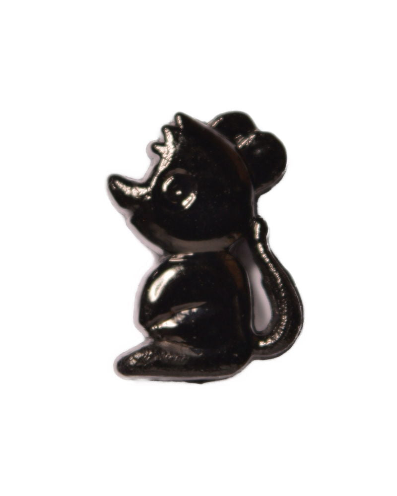 CN15-10 - BUTTONS- LITTLE MOUSE COL 10 BLACK 20L