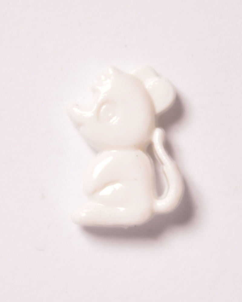 CN15-1 - BUTTONS- LITTLE MOUSE COL 1 WHITE 20L