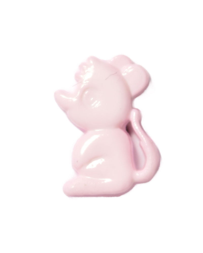 CN15-5 - BUTTONS- LITTLE MOUSE COL 5  PINK 20L