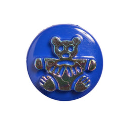 CN17-24 - BUTTONS- BEAR (FOILED) 24 DARK BLUE 20L
