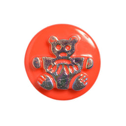 CN17-30 - BUTTONS- BEAR (FOILED) 30 RED 20L