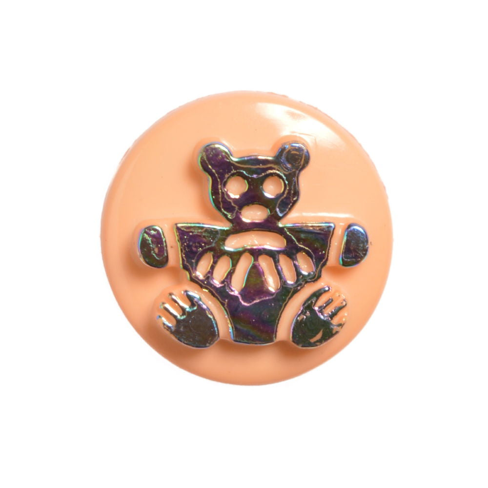 CN17-49 - BUTTONS- BEAR (FOILED) 49 PEACH 20L