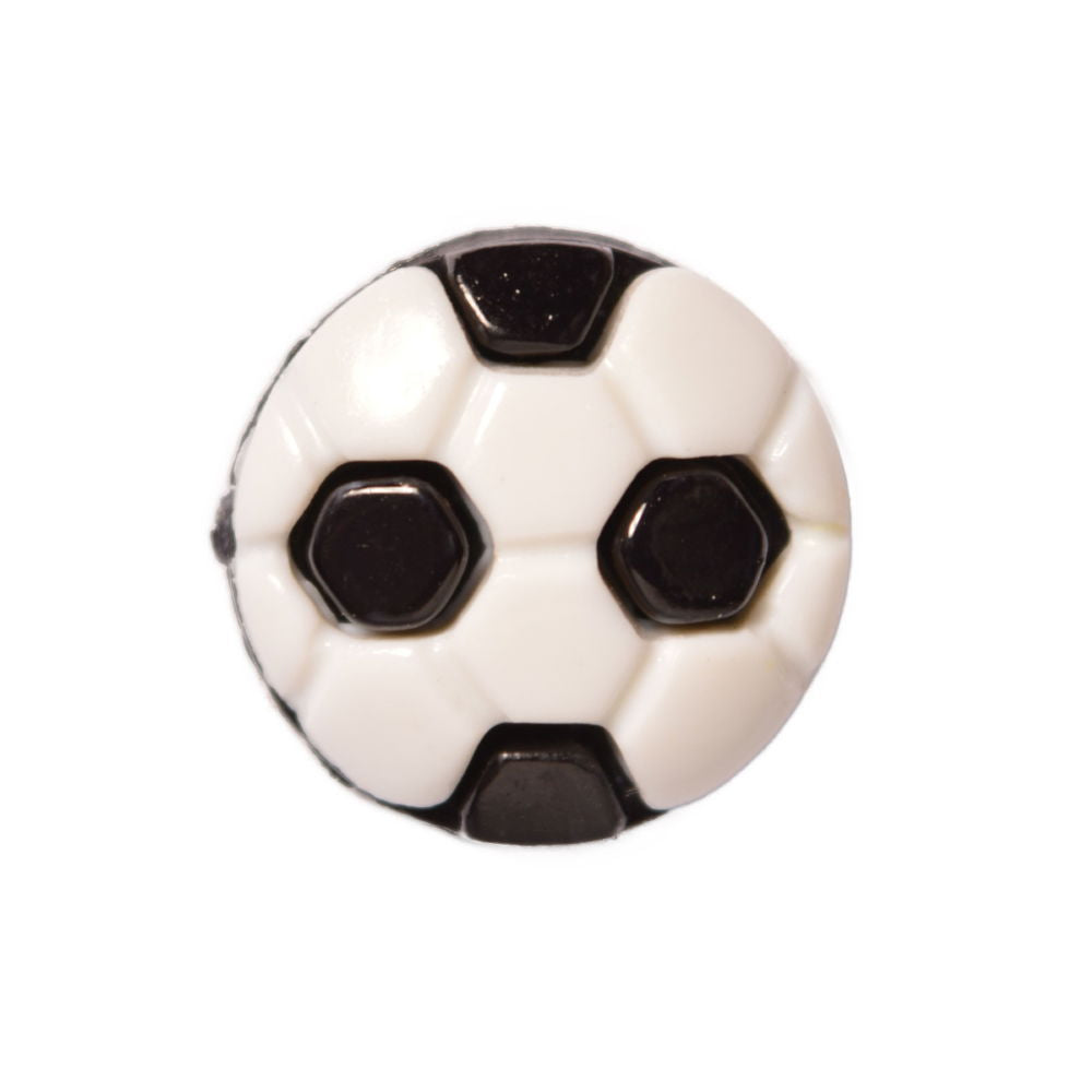 CN20-10 - BUTTONS - FOOTBALL COL 10 BLACK 24L