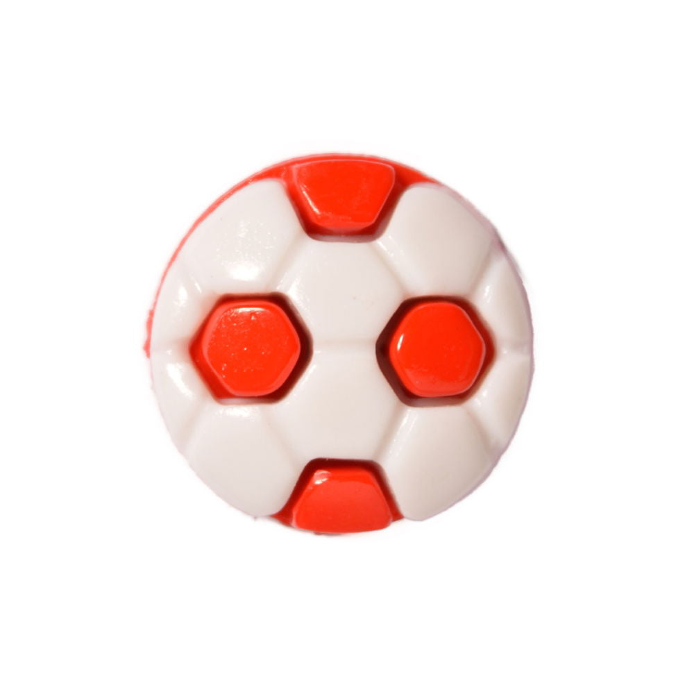 CN20-30 - BUTTONS - FOOTBALL COL 30 RED 24L