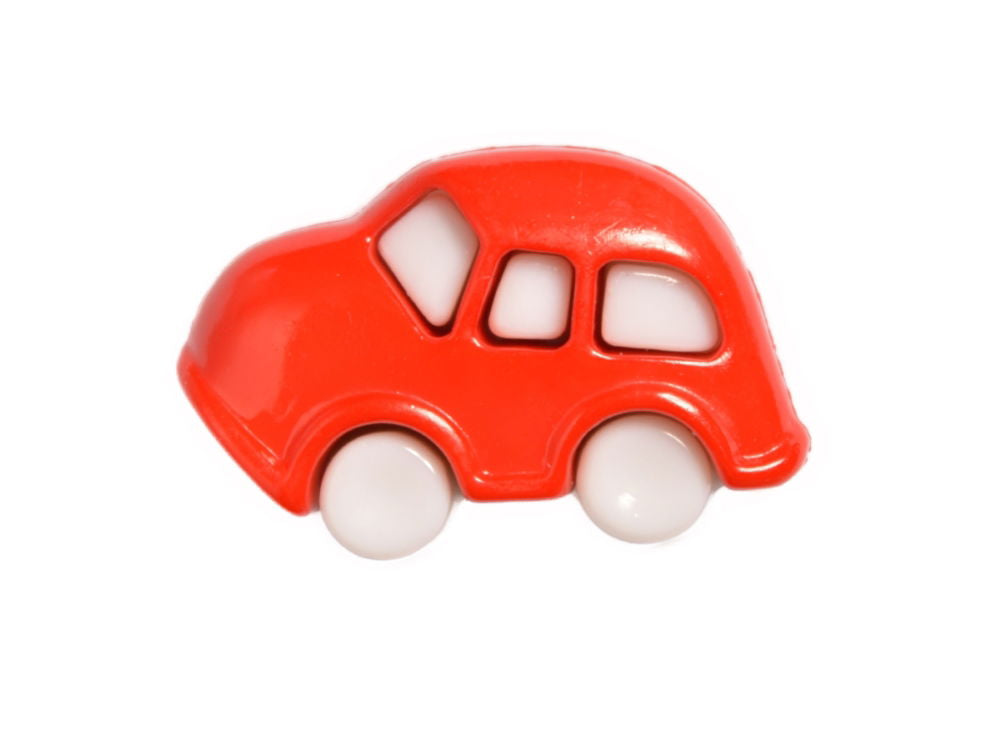 CN24-30 - BUTTONS - TOY CAR COL30 RED 28L
