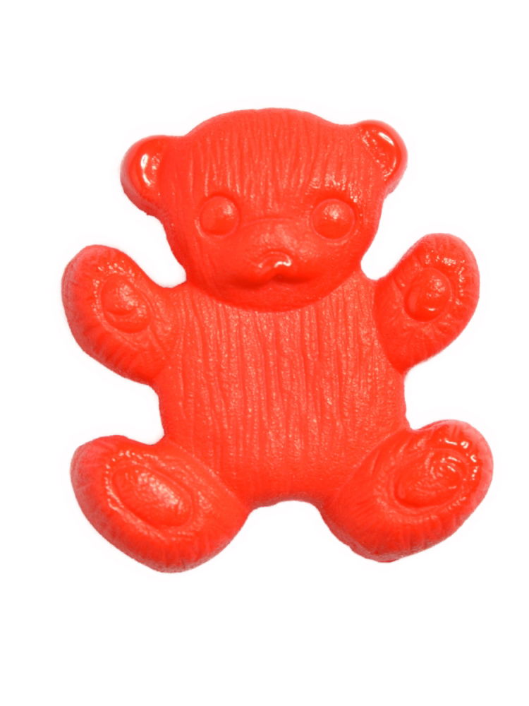 CN28-30 - BUTTONS- LITTLE BEAR COL 30 RED 26L