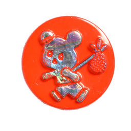 CN29-30 - BUTTONS- PANDA & BAG COL 30 RED 22L
