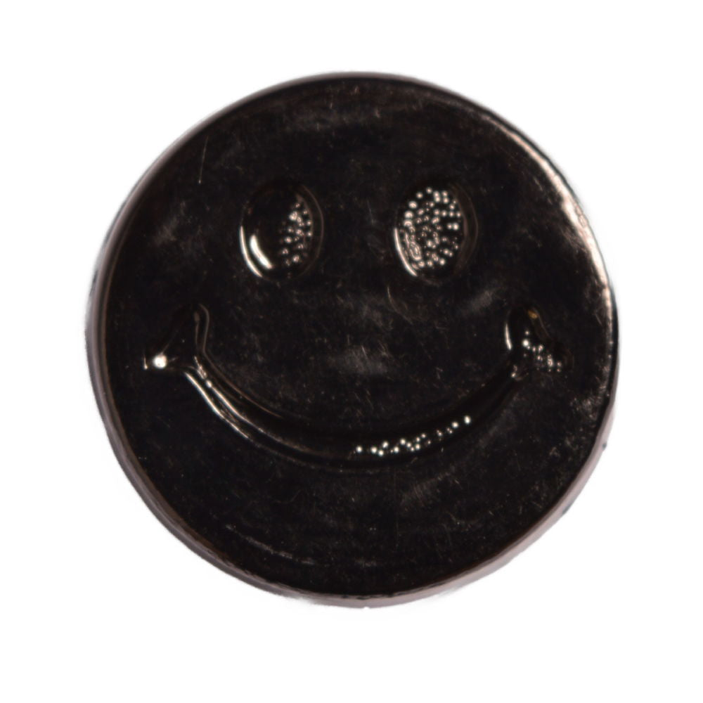 CN32-24L-10 - BUTTONS-SMILEY FACE COL 10 BLACK 24L