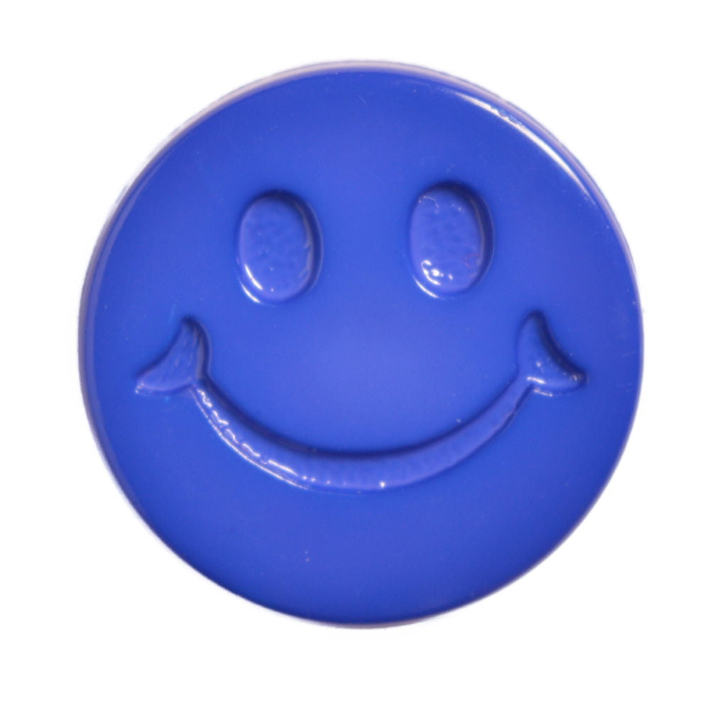 CN32-24L-24 - BUTTONS-SMILEY FACE COL 24 DK.BLUE 24L