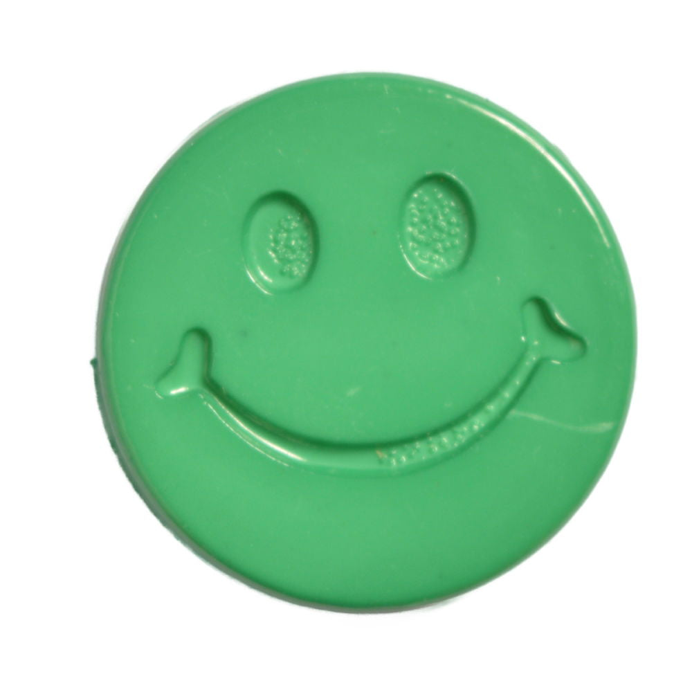 CN32-24L-35 - BUTTONS-SMILEY FACE COL 35 MID GREEN  24L