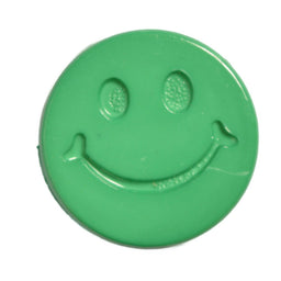 CN32-24L-35 - BUTTONS-SMILEY FACE COL 35 MID GREEN  24L