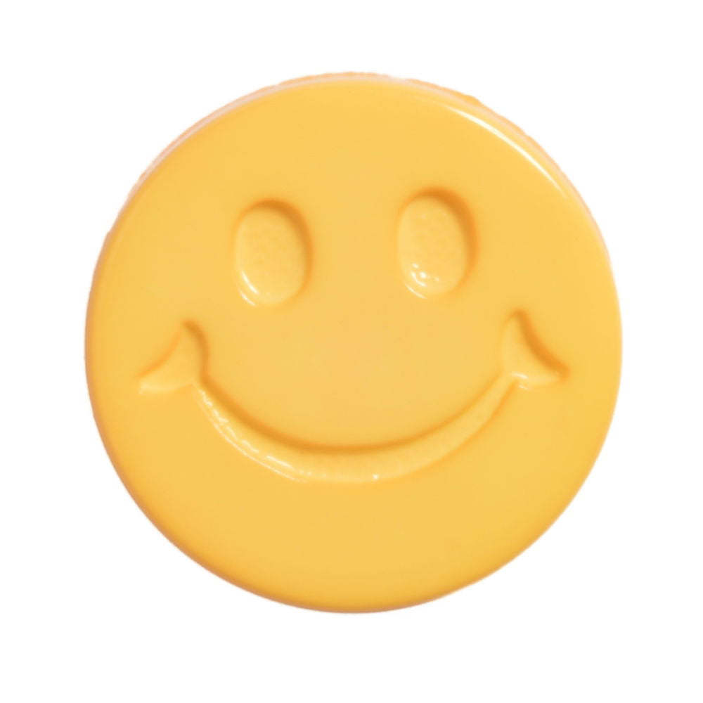 CN32-24L-46 - BUTTONS-SMILEY FACE COL 46 DR.YELLOW 24L