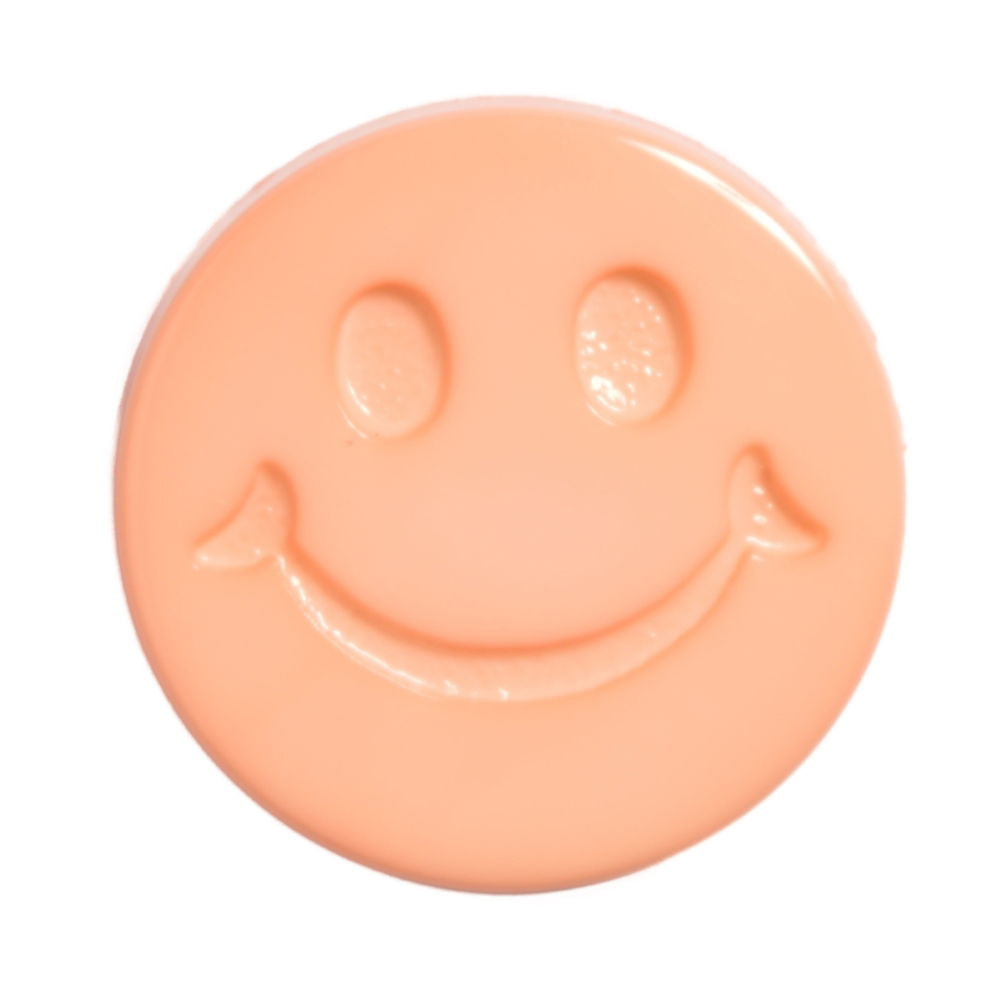 CN32-24L-49 - BUTTONS-SMILEY FACE COL 49 PEACH 24L