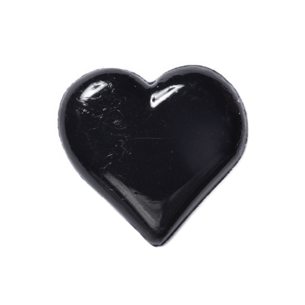CN33-10 - BUTTONS- HEART SHANK COL 10 BLACK 24L