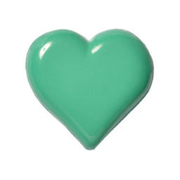 CN33-14 - BUTTONS- HEART SHANK COL 14 DR.GREEN 24L