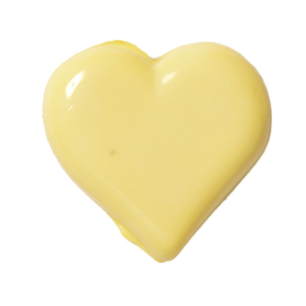 CN33-3 - BUTTONS- HEART SHANK COL 3 YELLOW 24L