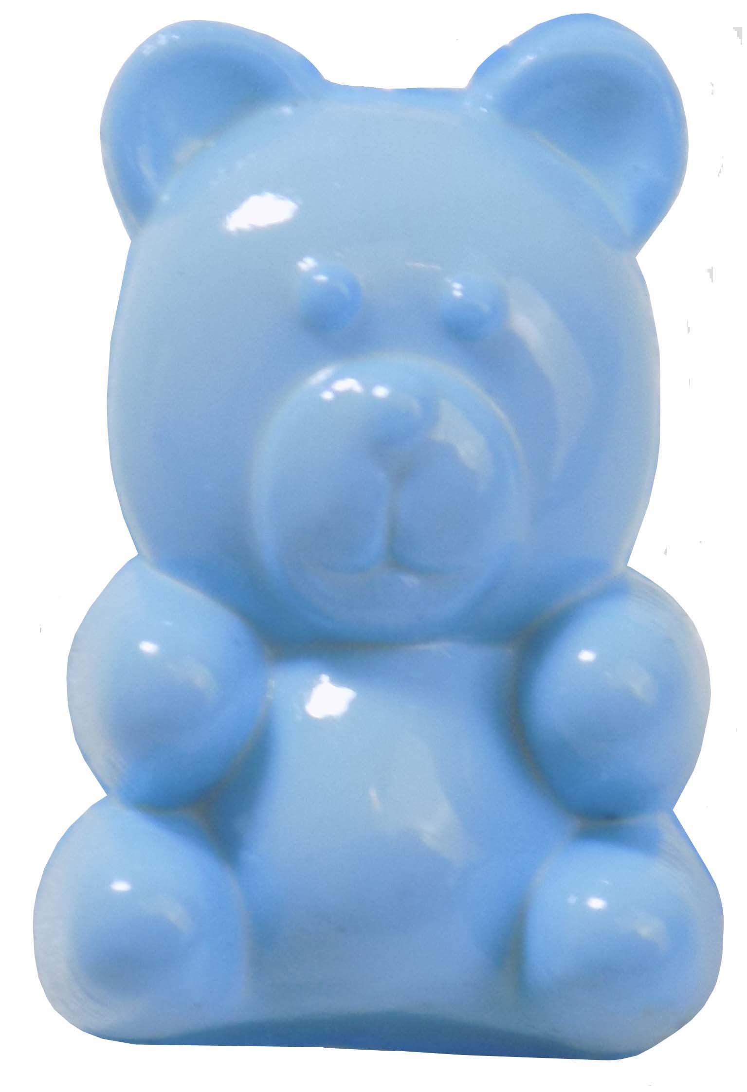 CN35-22 - BUTTONS-SITTING BEAR COL 22 LT.BLUE 22L