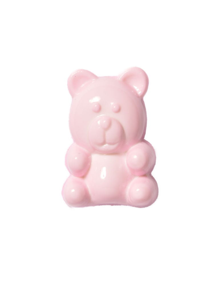 CN35-5 - BUTTONS-SITTING BEAR COL 5 PINK 22L