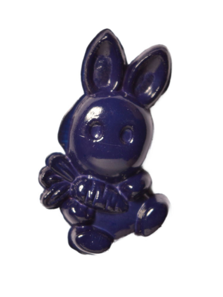 CN36-25 - BUTTONS-BUNNY & CARROT COL 25 NAVY BLUE 28L