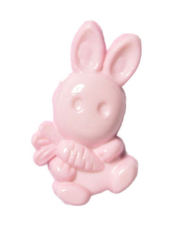 CN36-5 - BUTTONS-BUNNY & CARROT COL 5 PINK 28L