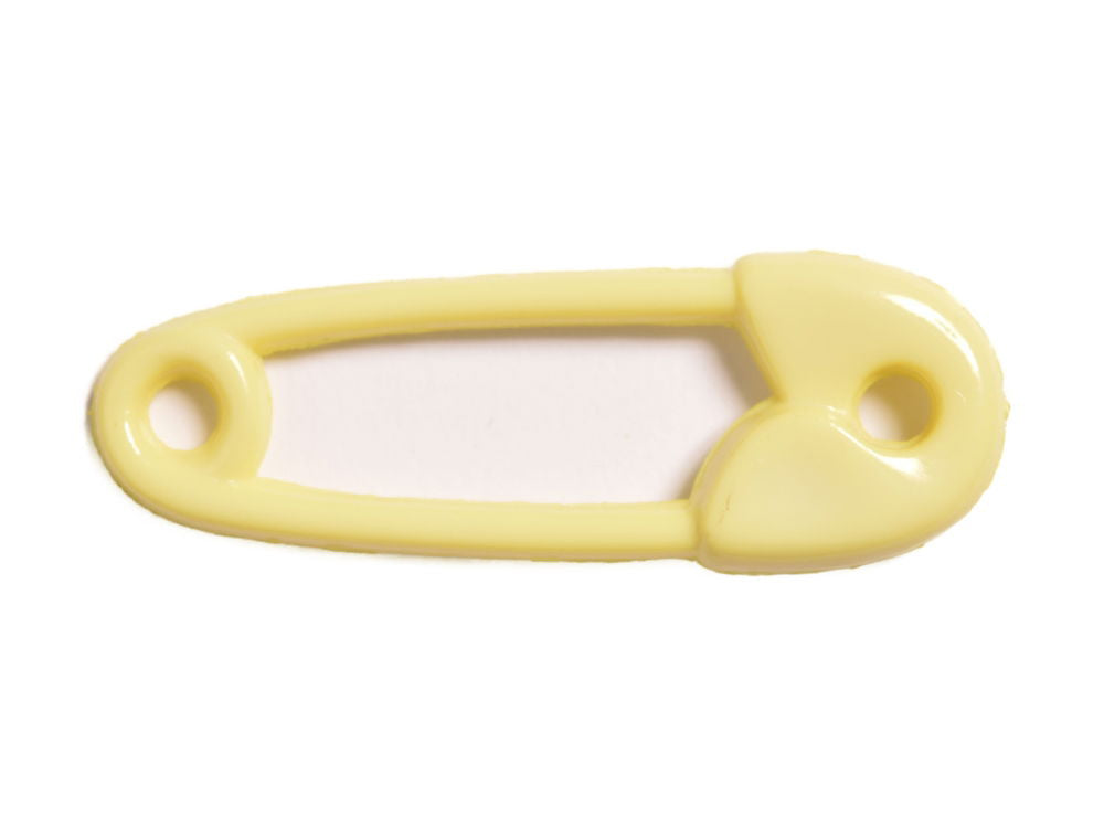 CN42-3 - BUTTONS - NAPPY PIN COL 3 YELLOW 60L