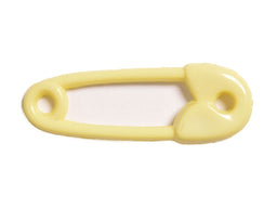 CN42-3 - BUTTONS - NAPPY PIN COL 3 YELLOW 60L