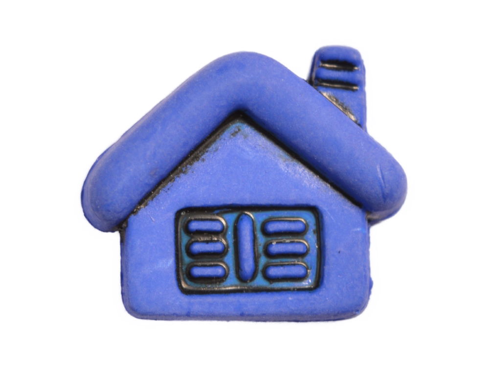 CN44-24 - BUTTONS- CHALET (ETCHED) 24 DK.BLUE 26L