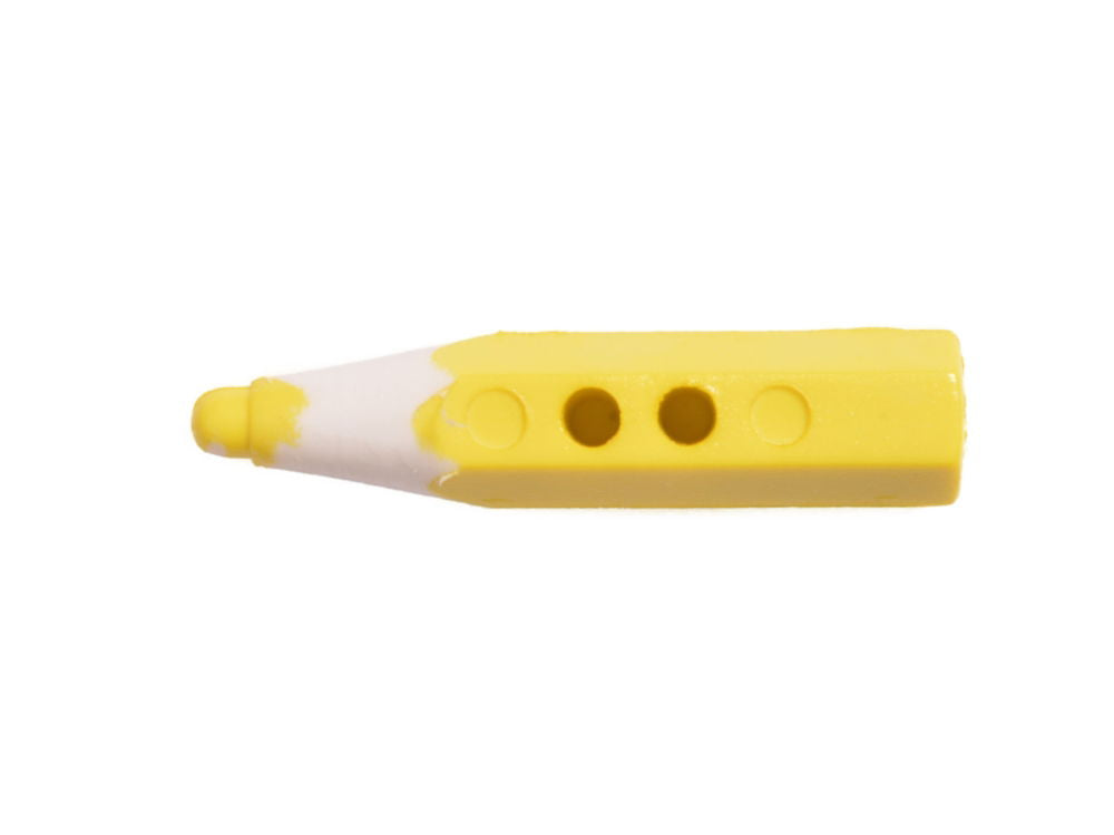 CN46-3 - BUTTONS - PENCIL COL 3 YELLOW 42L