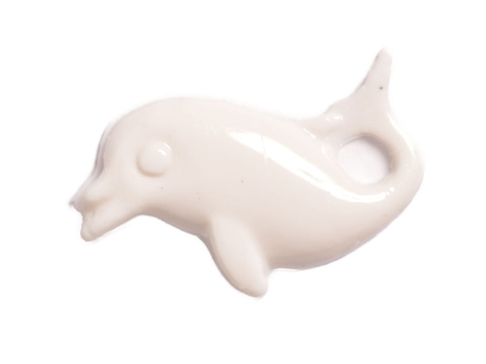 CN47-1 - BUTTONS- DOLPHIN  COL 1 WHITE 26L