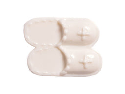 CN49-1 - BUTTONS- SLIPPERS  COL 1 WHITE 28L