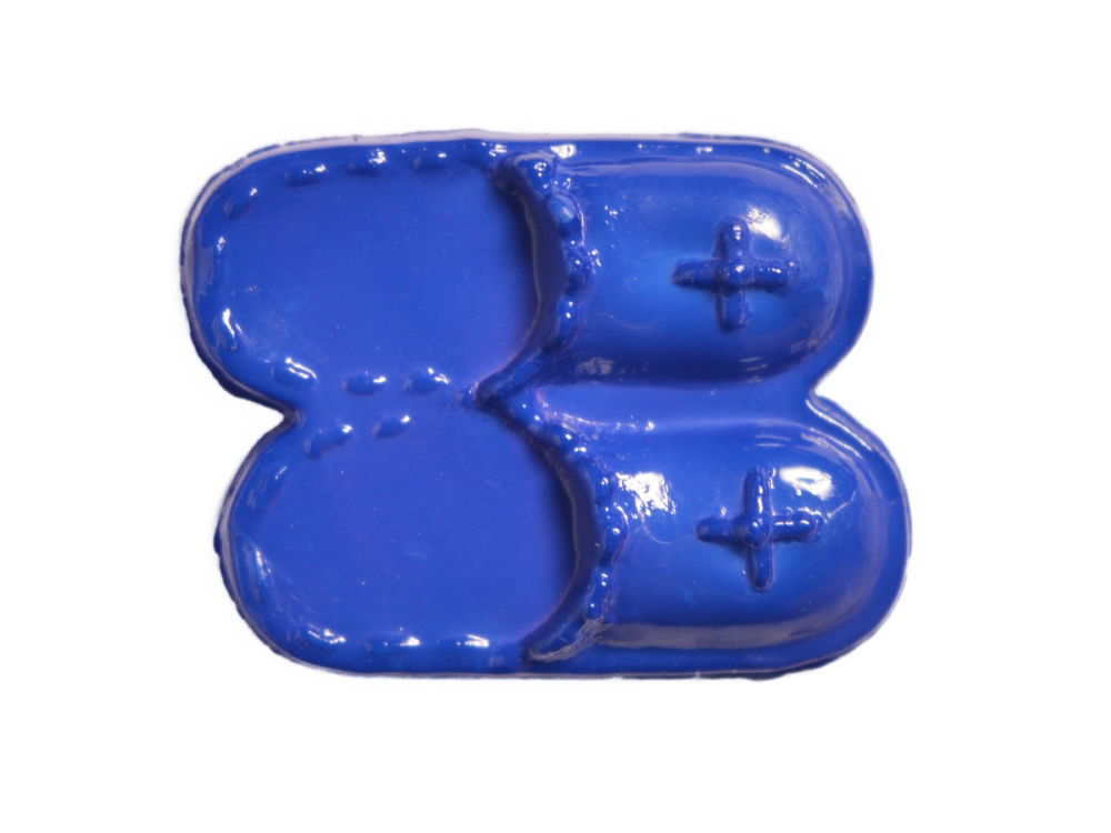 CN49-24 - BUTTONS- SLIPPERS  COL 24 DK.BLUE 28L