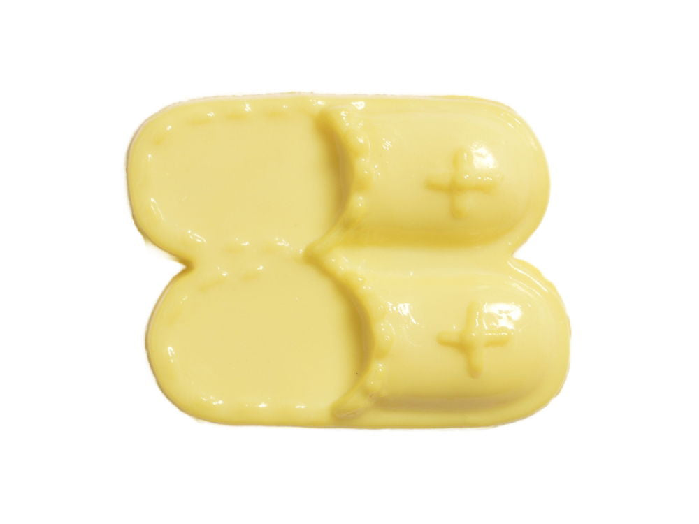 CN49-3 - BUTTONS- SLIPPERS  COL 3 YELLOW 28L