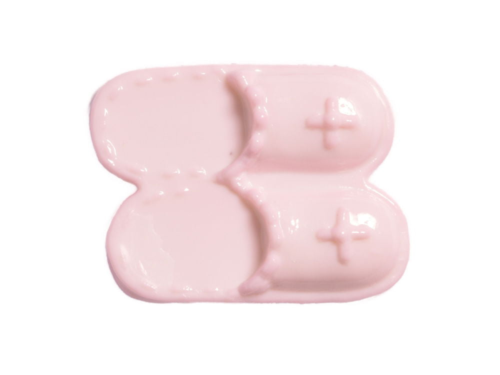 CN49-5 - BUTTONS- SLIPPERS  COL 5 PINK 28L