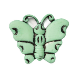 CN60-36 - BUTTONS- BUTTERFLY (ETCHED)  COL 36 MINT  24L